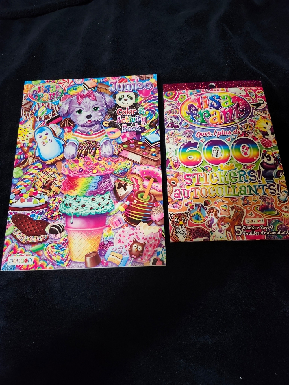 Lisa Frank Jumbo Color & Activity Book and Sticker Book Set